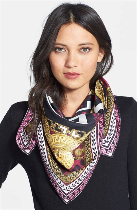 versace silk foulard|Versace scarves for women.